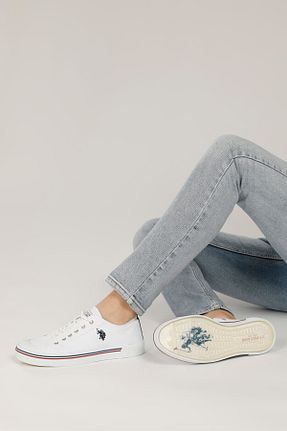 کفش اسنیکر سفید مردانه بند دار U.S. Polo Assn. - کد 904224114