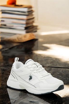 کفش اسنیکر سفید زنانه بند دار U.S. Polo Assn. - کد 904223485