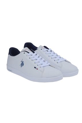 کفش اسنیکر سفید مردانه بند دار U.S. Polo Assn. - کد 904227951