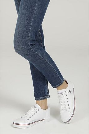 کفش اسنیکر سفید زنانه بند دار U.S. Polo Assn. - کد 904229182