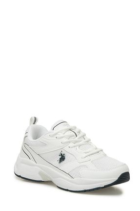 کفش اسنیکر سفید بچه گانه بند دار U.S. Polo Assn. - کد 904225304