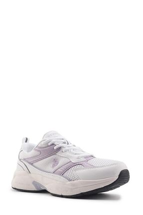 کفش اسنیکر سفید بچه گانه بند دار U.S. Polo Assn. - کد 905393174