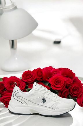 کفش اسنیکر سفید مردانه بند دار U.S. Polo Assn. - کد 904232239