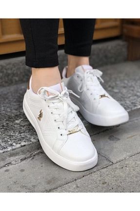 کفش اسنیکر سفید زنانه بند دار U.S. Polo Assn. - کد 904232188