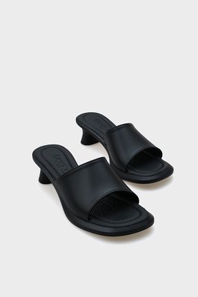 دمپائی مشکی زنانه پاشنه ضخیم Capone Outfitters - کد 904238430