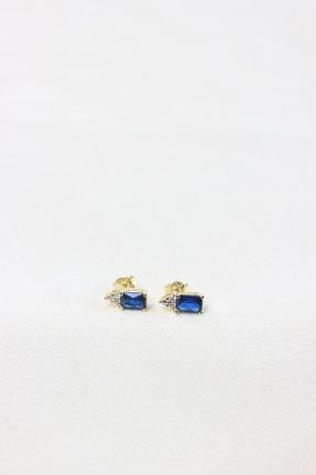 گوشواره نقره آبی زنانه 925 عیار Dazzlecave - کد 904251873