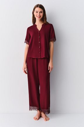 ست لباس راحتی بنفش زنانه الاستین Suwen - کد 904285186