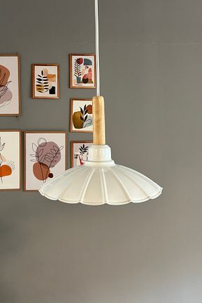لوستر سفید فلزی Bamyum - کد 904292490