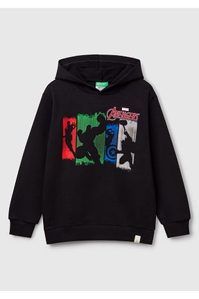 سوئیشرت مشکی بچه گانه چاپی United Colors of Benetton - کد 905560647