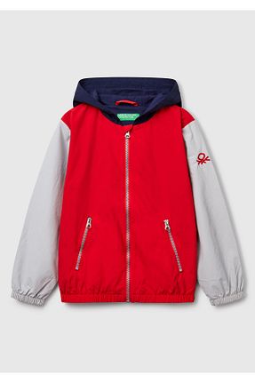 بادگیر و بارانی قرمز بچه گانه رگولار United Colors of Benetton - کد 905554066