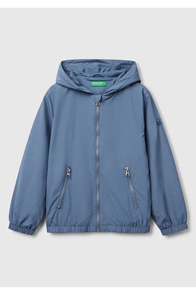 بادگیر و بارانی آبی بچه گانه رگولار United Colors of Benetton - کد 905555744
