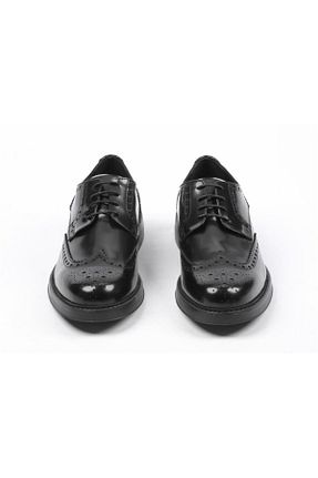 کفش کژوال مشکی مردانه چرم خالص Babil - کد 904302104