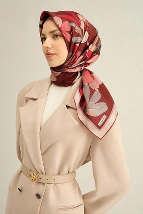 روسری زرشکی İpek Tivil Armine - کد 904305142