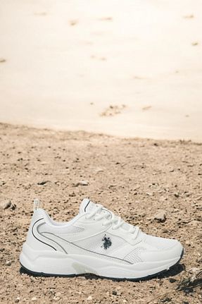کفش اسنیکر سفید زنانه بند دار U.S. Polo Assn. - کد 904313042