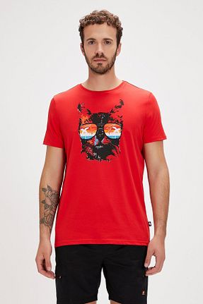 تیشرت قرمز مردانه رگولار Bad Bear - کد 822149372
