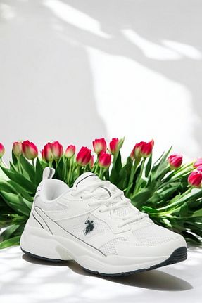 کفش اسنیکر سفید مردانه بند دار U.S. Polo Assn. - کد 904311346