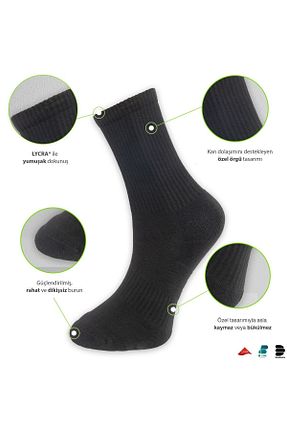 جوراب اسپرت مشکی زنانه پنبه ای DuraSocks - کد 727791289
