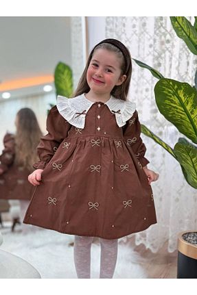 لباس قهوه ای بچه گانه بافتنی GÖKJOY BUTİK - کد 905598093