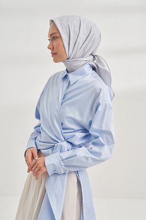 روسری طوسی پلی استر ARMANDA - کد 904354476