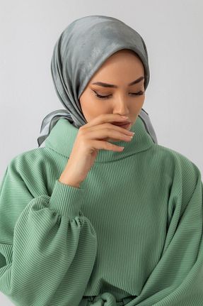 روسری سبز پلی استر Silk Home - کد 381536065