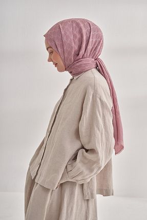 شال صورتی زنانه پنبه ای ARMANDA - کد 904371613
