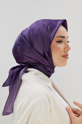 روسری بنفش پلی استر Silk Home - کد 775772113