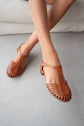 بابت قهوه ای زنانه چرم مصنوعی selinshoes - کد 904413069