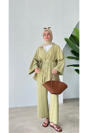 ست بالاتنه و پائین تنه خاکی زنانه بافتنی My Blog - کد 904422334