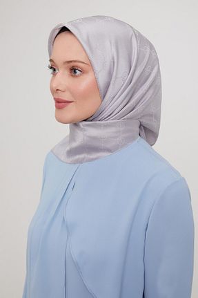 روسری طوسی 90 x 90 Levidor - کد 904421058