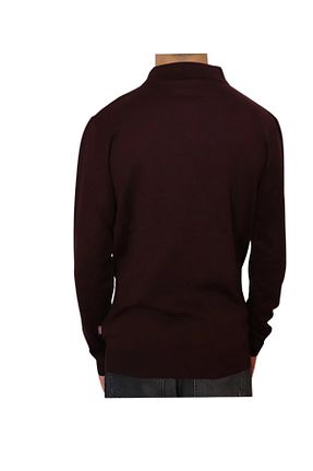 پلیور زرشکی مردانه ساده MODA - کد 902926473
