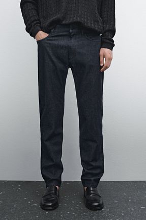 شلوار جین سرمه ای مردانه پنبه ای Massimo Dutti - کد 904420933