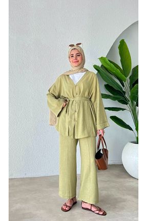 ست بالاتنه و پائین تنه خاکی زنانه بافتنی My Blog - کد 904422334