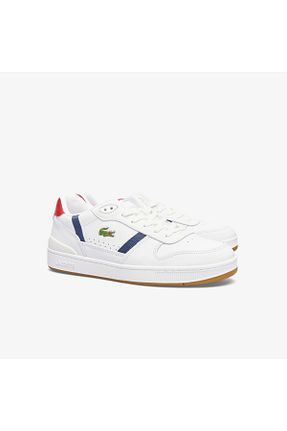 کفش اسنیکر سفید مردانه بند دار Lacoste - کد 864975737