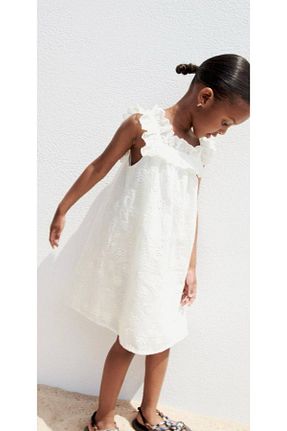 لباس سفید بچه گانه بافتنی Daisy Dolly - کد 905742549