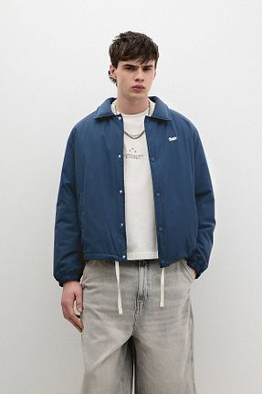 کت سرمه ای مردانه رگولار Pull & Bear - کد 905742266