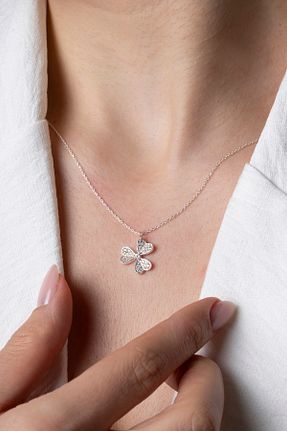 گردنبند نقره زنانه 925 عیار Elika Silver - کد 904429454