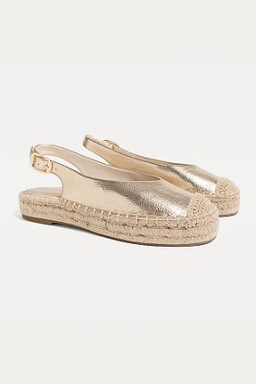کفش کژوال طلائی زنانه پلی اورتان Stradivarius - کد 904069990