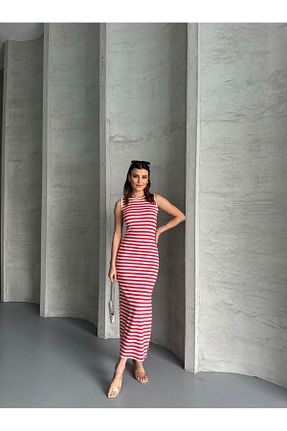 لباس قرمز زنانه بافتنی RPT MODA - کد 904444770