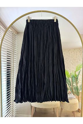 دامن حجاب مشکی بافت Nergis Neva Butik - کد 904449494