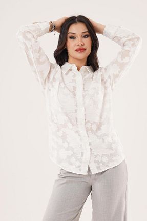 پیراهن سفید زنانه اورسایز Hipo Trend - کد 904457942