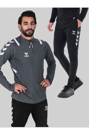 ست کرمکن اسپرت طوسی مردانه رگولار hummel - کد 843683588