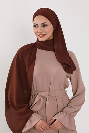 شال قهوه ای زنانه Aisha