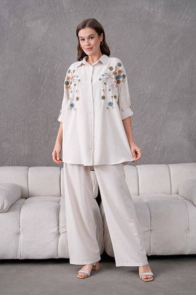 پیراهن نباتی زنانه اورسایز MVStore - کد 904464178