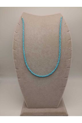 گردنبند جواهر آبی زنانه منجق TLSMACCESORIES - کد 904467168