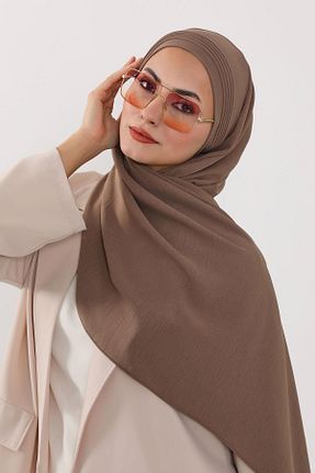 شال قهوه ای زنانه Aisha