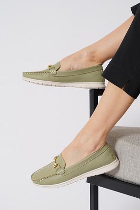 بابت سبز زنانه چرم خالص Moda Pie - کد 905749339