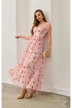لباس صورتی زنانه بافتنی Elbee Fashion Woman - کد 850064110