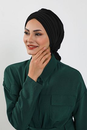کلاه شنای حجاب مشکی زنانه Aisha