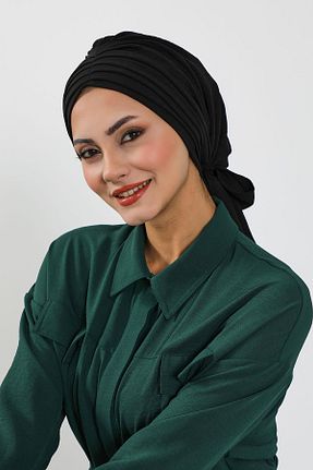 کلاه شنای حجاب مشکی زنانه Aisha