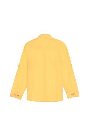 پیراهن قهوه ای بچه گانه یقه ایستاده U.S. Polo Assn. - کد 904497616